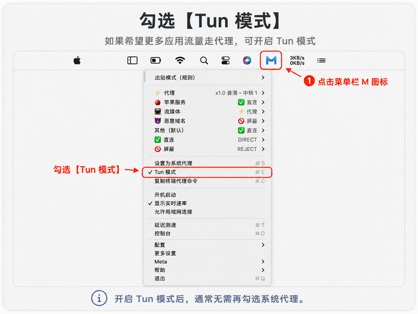 开启 TUN 模式