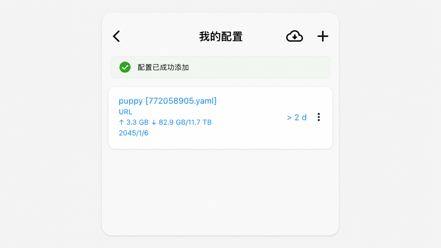 第 5 步：确认配置已添加